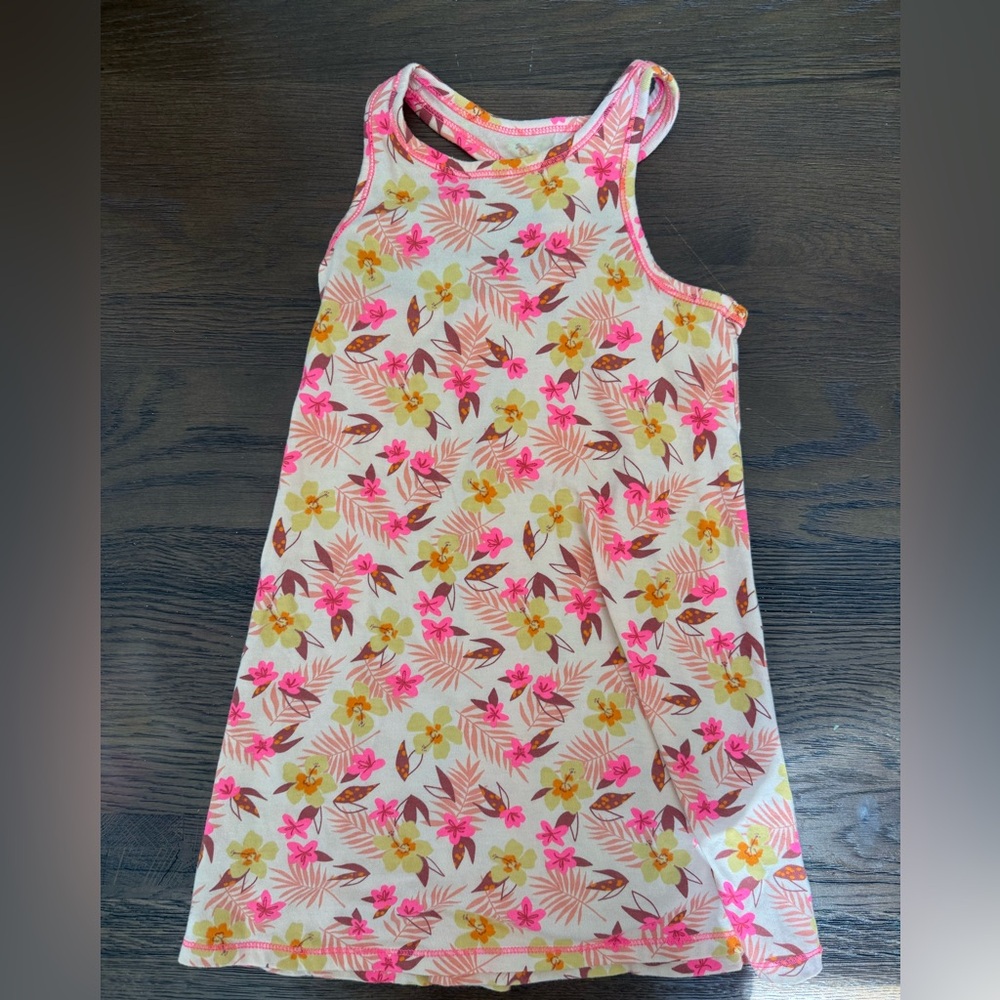 Cat & Jack Pink and Yellow Floral Dress